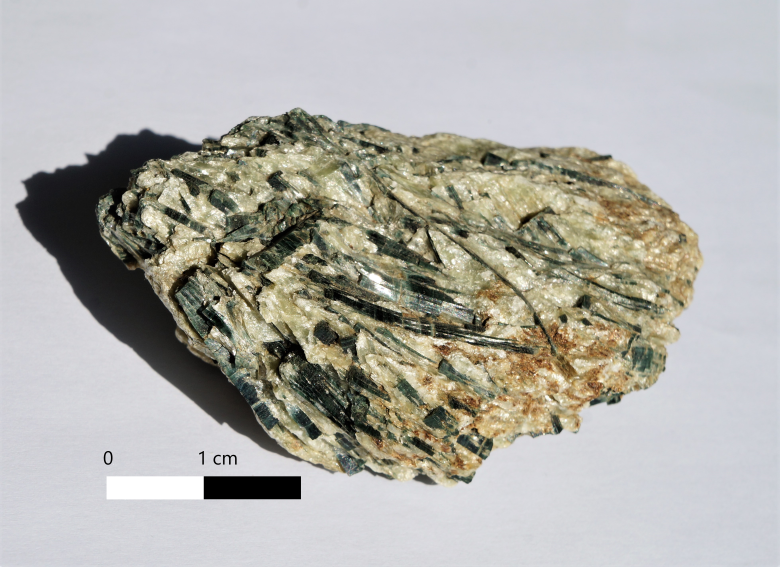 Actinolites prismatiques